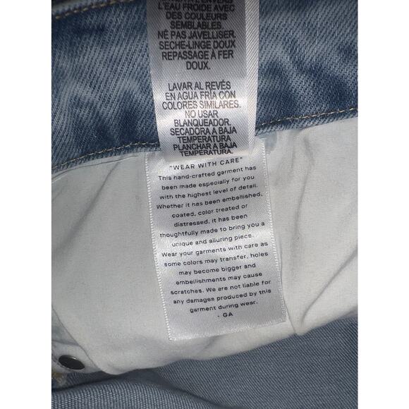 Good American New women’s good leg flare with flat tummy tech blue jeans - Picture 9 of 14